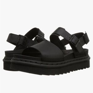 Dr. Martens Black Voss Sandals